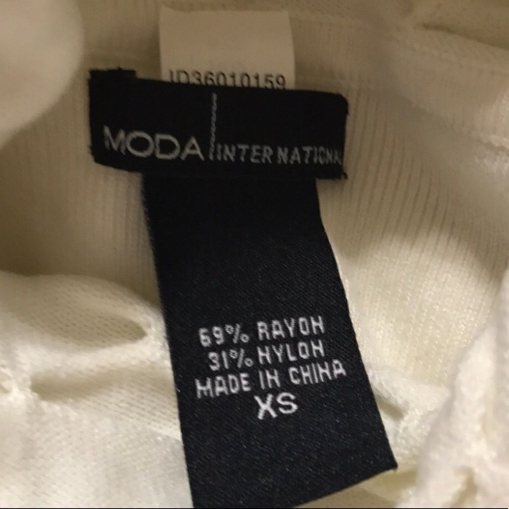 Moda International XS Cream Colored Sweater Dress - Picture 3 of 5